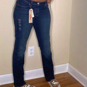 Levi’s Dark Wash Blue Jeans - 414 Relaxed Straight